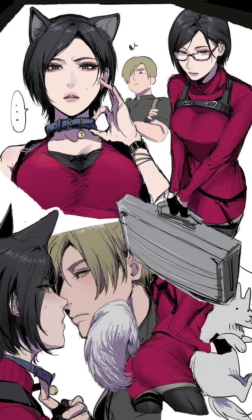 leon s. kennedy and ada wong (resident evil and 1 more) drawn by nuboo2836