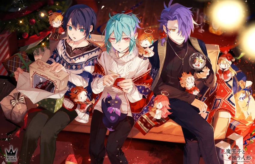 dia, fiori, eric, espada, oscar, and 4 more (akuma ouji to ayatsuri ningyou) drawn by ozaki_domino
