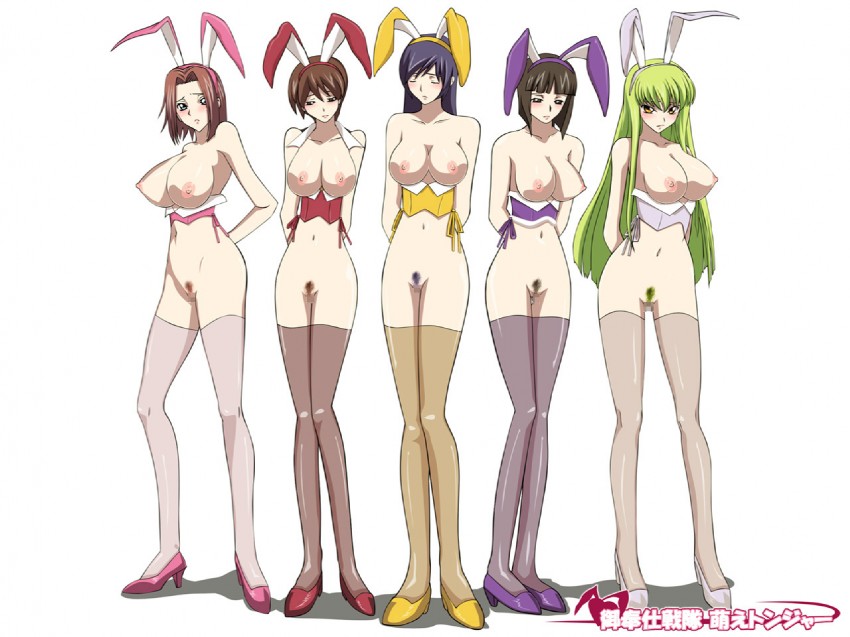 c.c., kouzuki kallen, and chiba nagisa (code geass) drawn by inoue