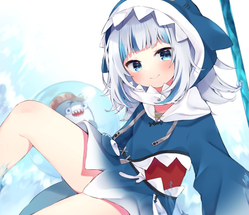 gawr gura (hololive and 1 more) drawn by eringikinono