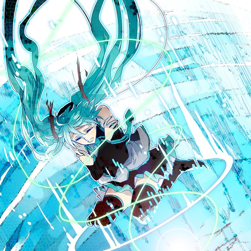 hatsune miku (vocaloid and 1 more) drawn by irono_(irtyu)