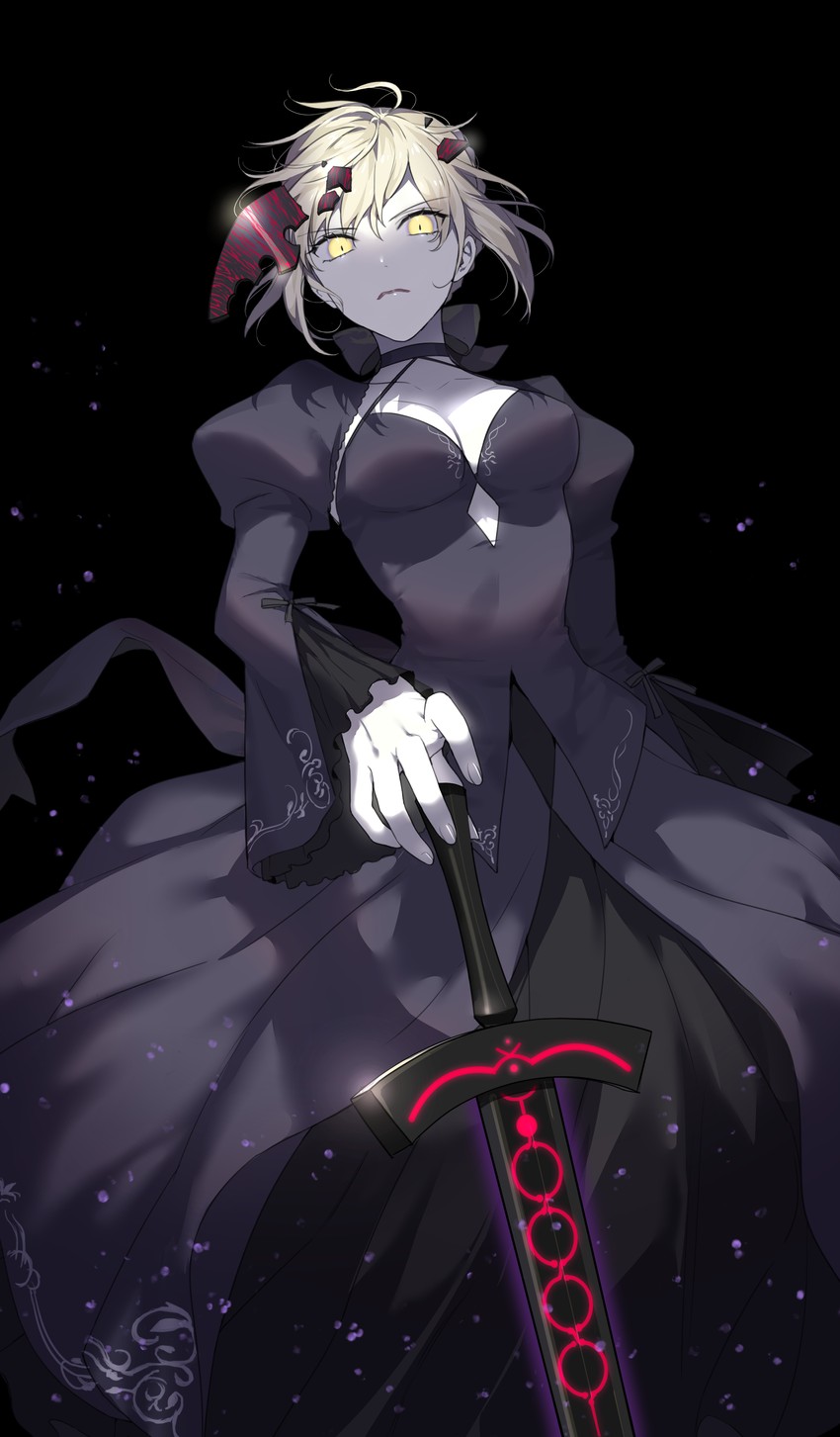 artoria pendragon and saber alter (fate and 2 more) drawn by nipi27