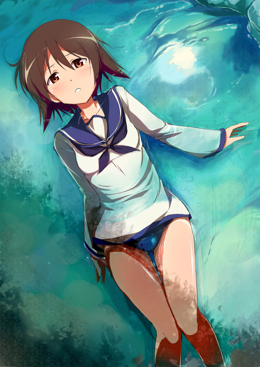 miyafuji yoshika (world witches series and 1 more) drawn by suisen_toire_(moko924)