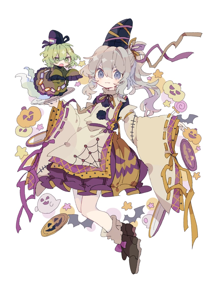 mononobe no futo and soga no tojiko (touhou) drawn by nikorashi-ka