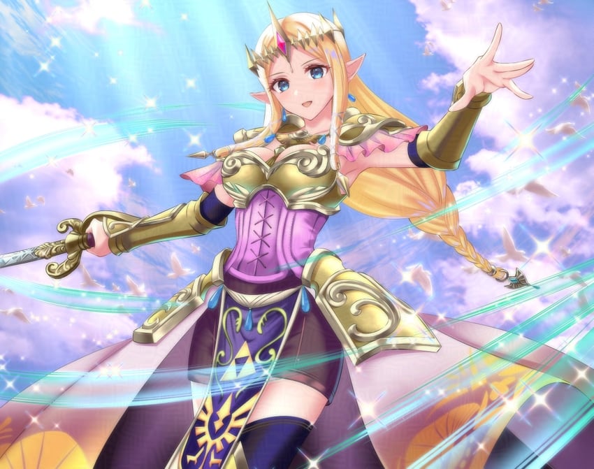 princess zelda (the legend of zelda and 1 more) drawn by kakiko210
