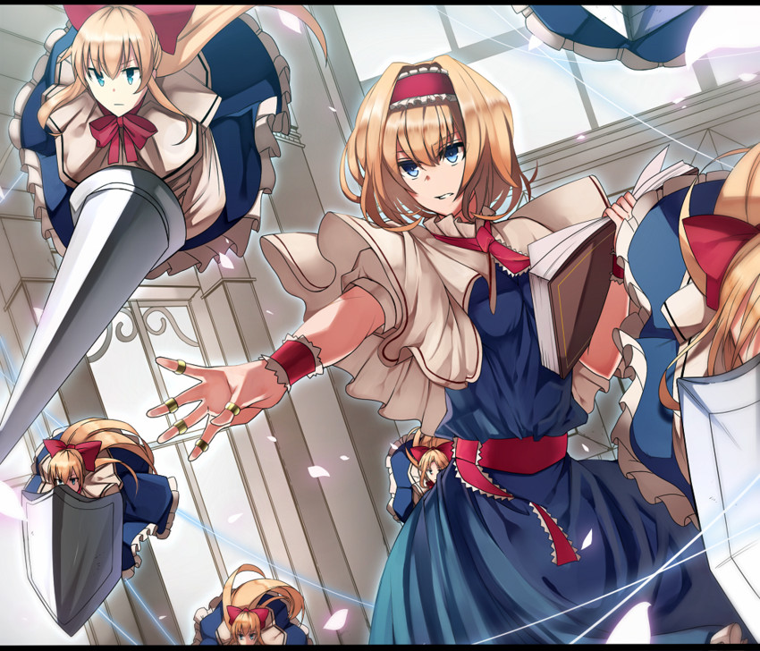 alice margatroid and shanghai doll (touhou) drawn by ashiwara_yuu