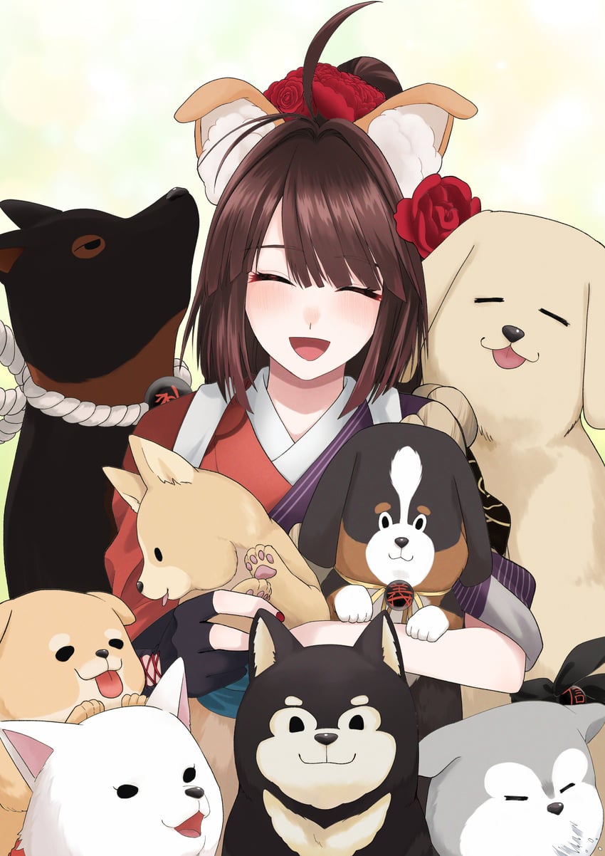 kyokutei bakin, sousuke, shino, shinbei, kobungo, and 4 more (fate and 1 more) drawn by fuku_dan