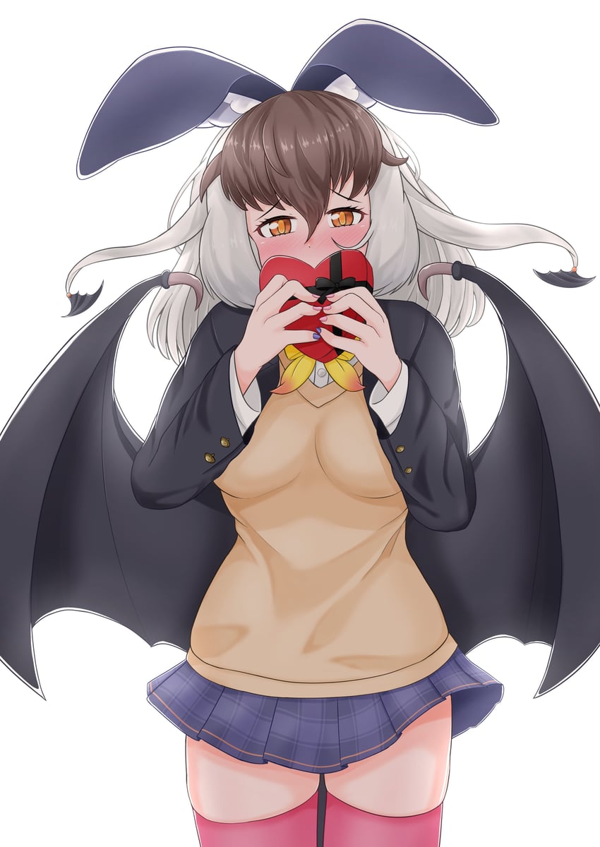 brown long-eared bat (kemono friends and 1 more) drawn by oaug241