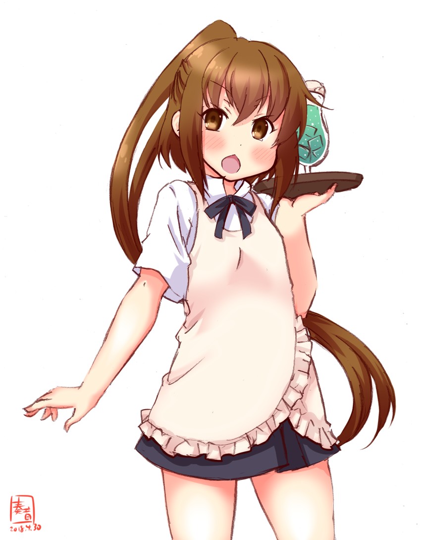 fumizuki and taneshima popura (kantai collection and 1 more) drawn by kanon_(kurogane_knights)