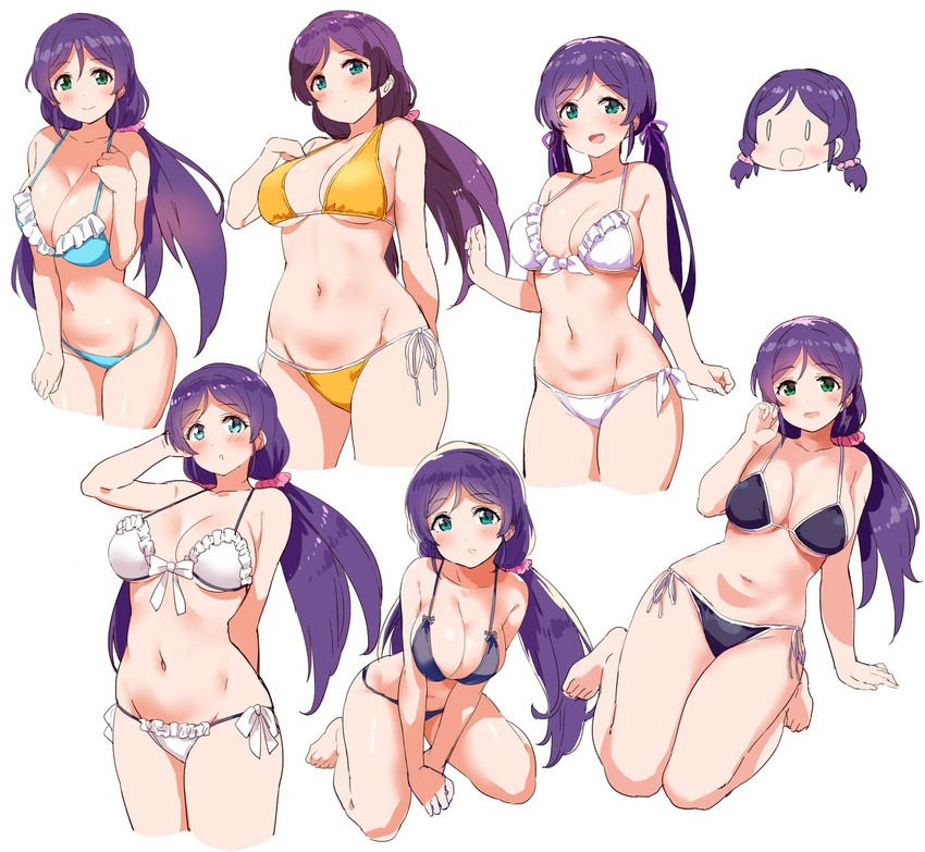 tojo nozomi (love live! and 1 more) drawn by kurokawa_makoto