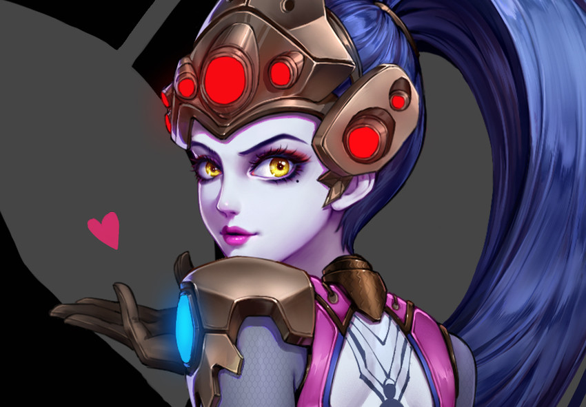 widowmaker (overwatch and 1 more) drawn by qi_kou