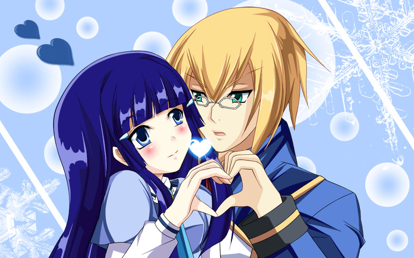 aoki reika and jin kisaragi (precure and 2 more) drawn by eien_no_kurayami