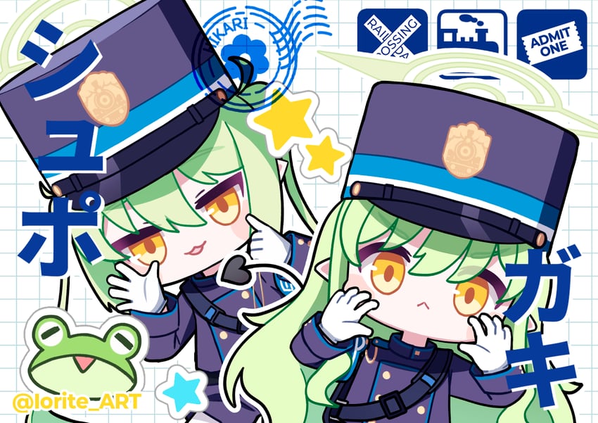hikari and nozomi (blue archive) drawn by iorite_art