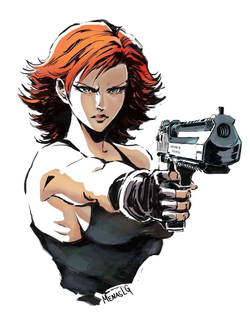 meryl silverburgh (metal gear and 1 more) drawn by menaslg