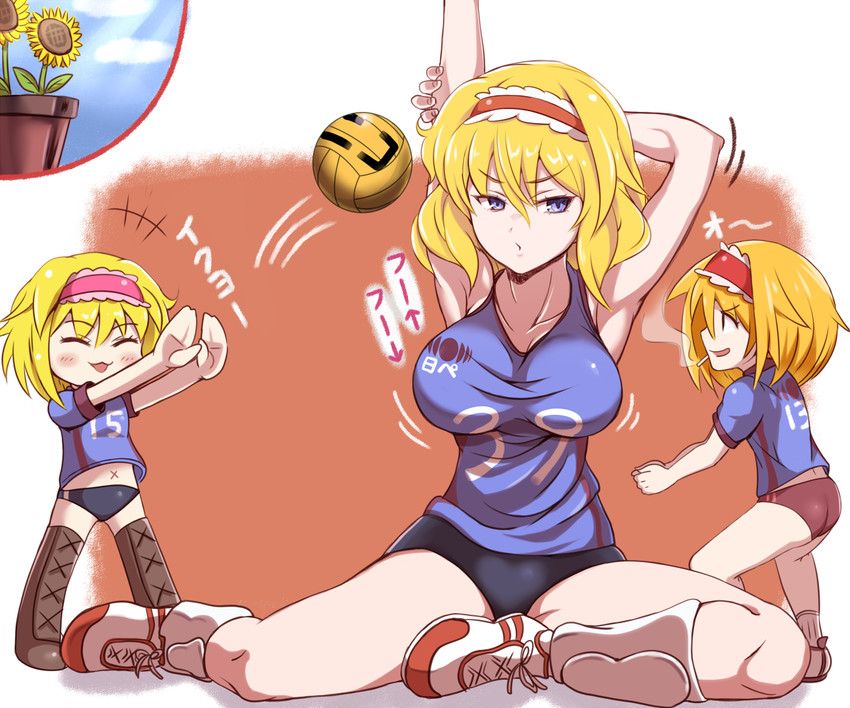 alice margatroid, ichigo, taisa, and sakuranbou (touhou and 1 more) drawn by enperuto_(yarumi)