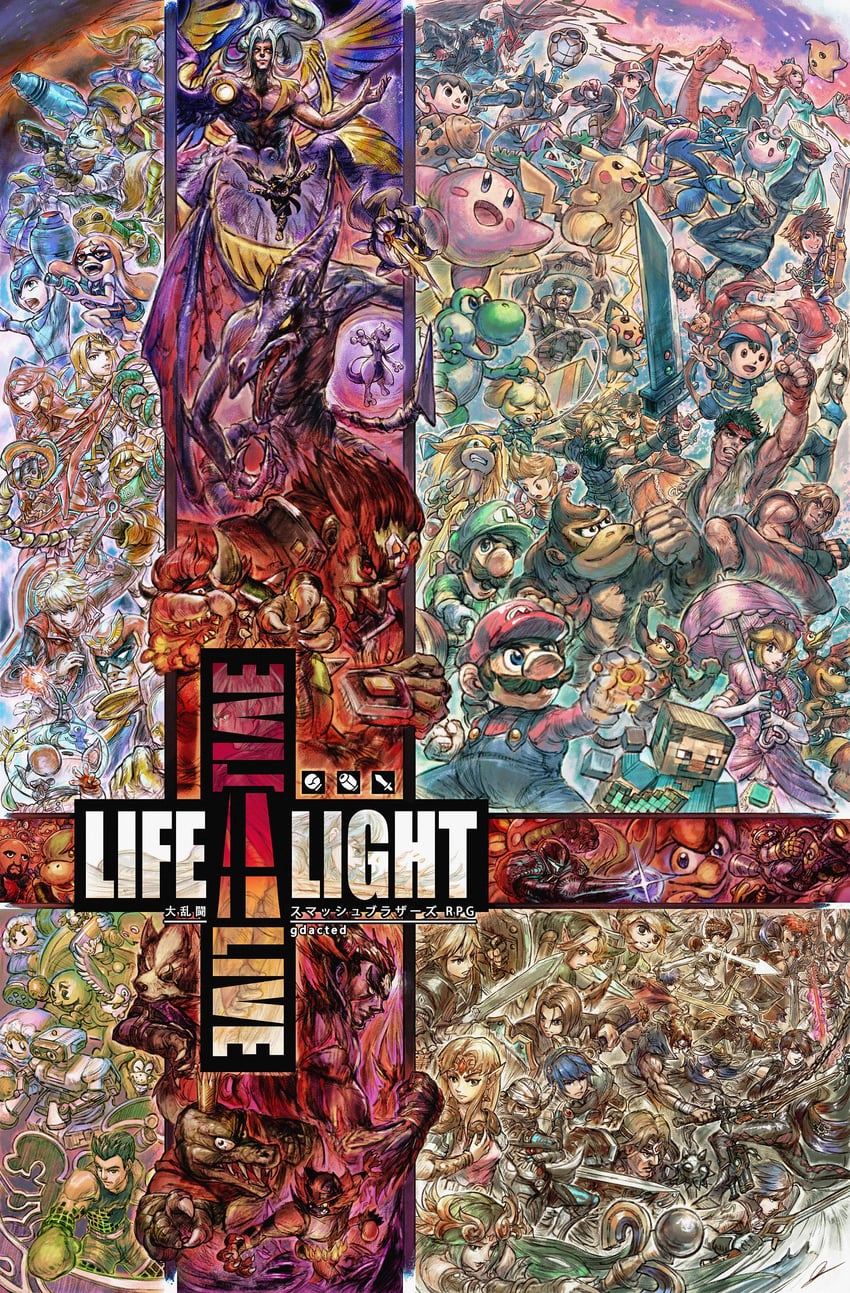 link, inkling player character, pikachu, princess zelda, inkling girl, and 95 more (pokemon and 49 more) drawn by gdacted