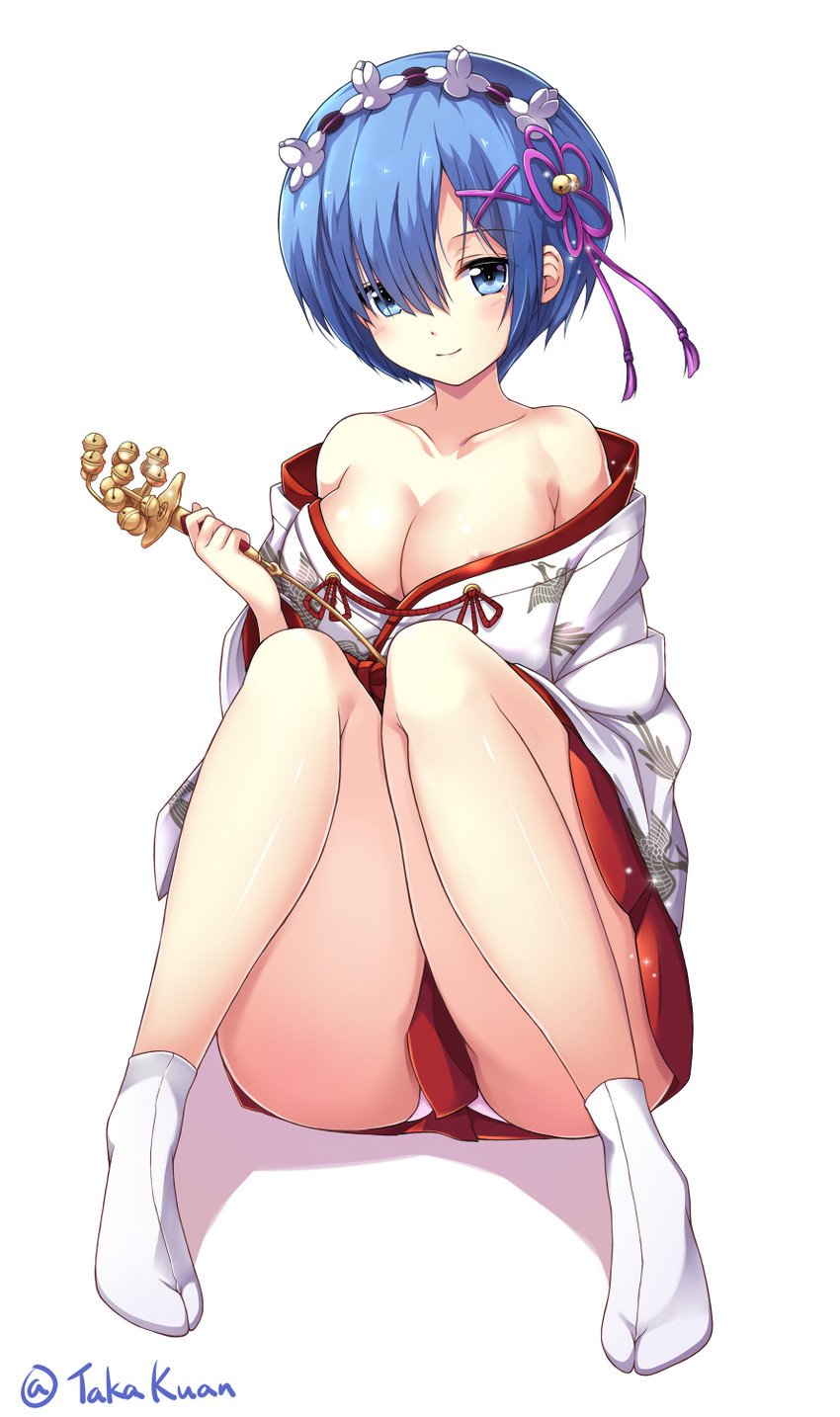 rem (re:zero kara hajimeru isekai seikatsu) drawn by gairou_(takakuan)