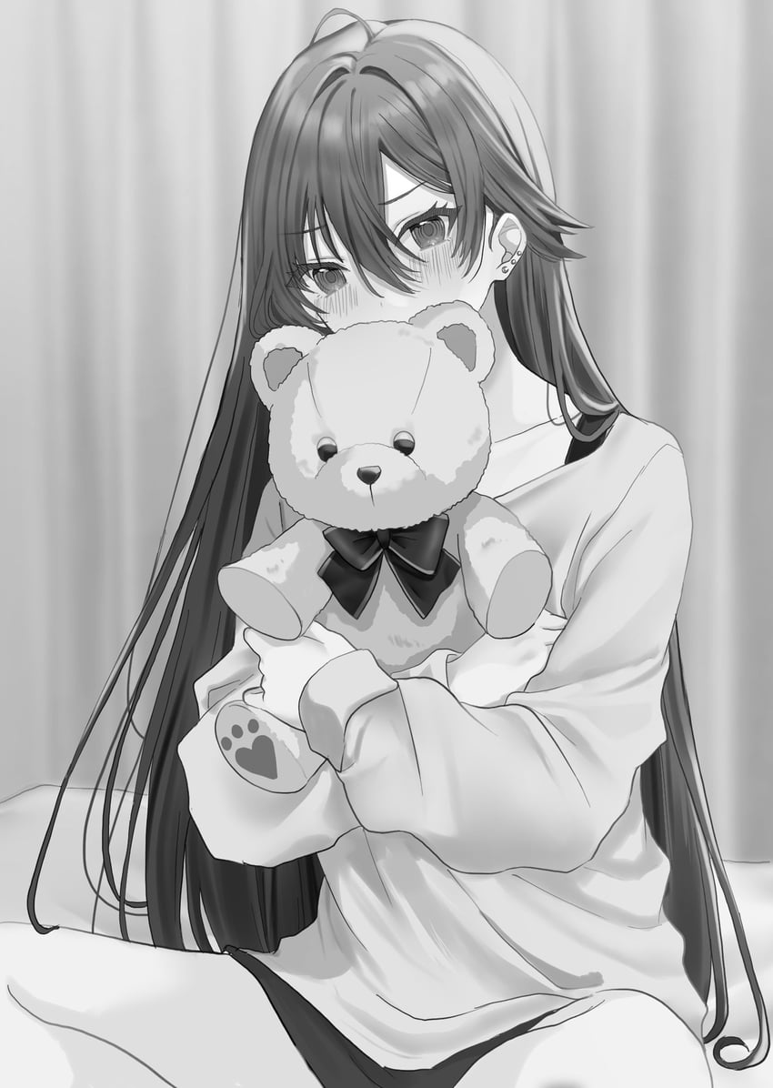shimizu kei (tonari no seki no yankee shimizu-san ga kami wo kuroku somete kita) drawn by hamu_(plot_sy)