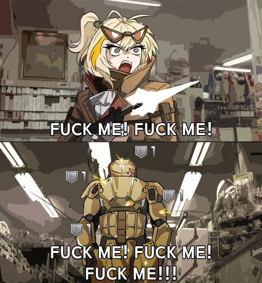 aegis and sterling (girls' frontline and 2 more) drawn by wtfman