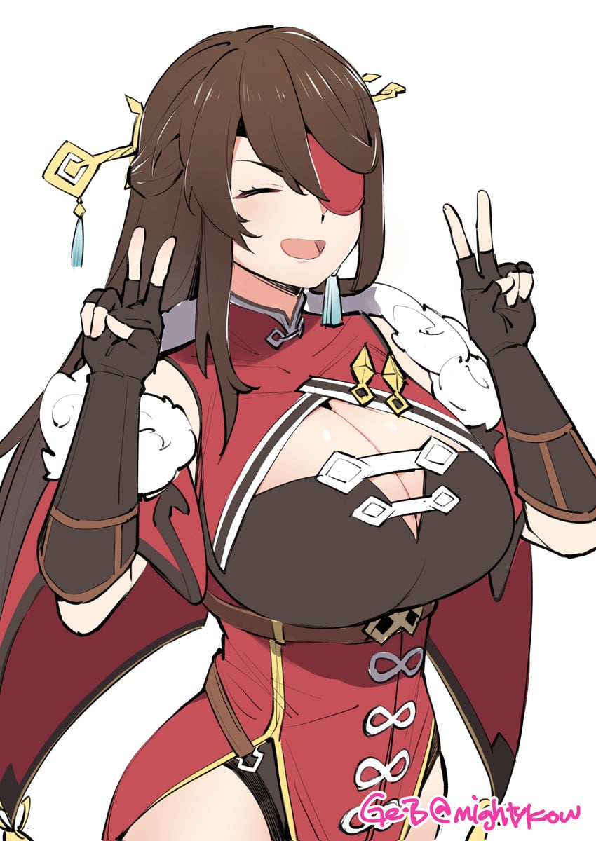 beidou (genshin impact) drawn by ge-b