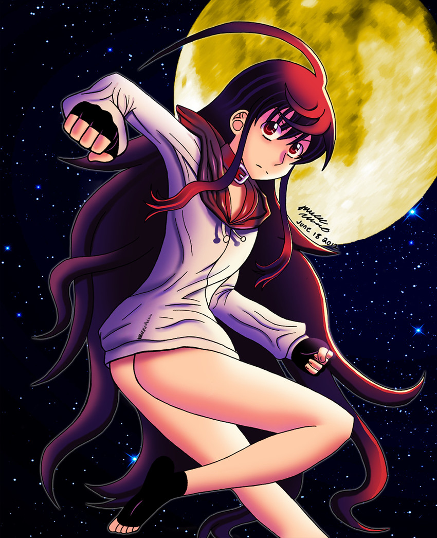 kuro (kurokami) drawn by mr_creeping_deth