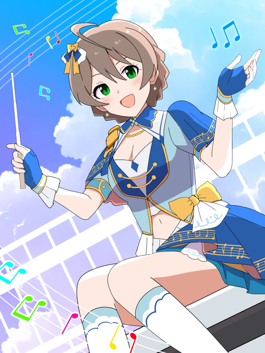 sakuramori kaori (idolmaster and 2 more) drawn by trinitro_t