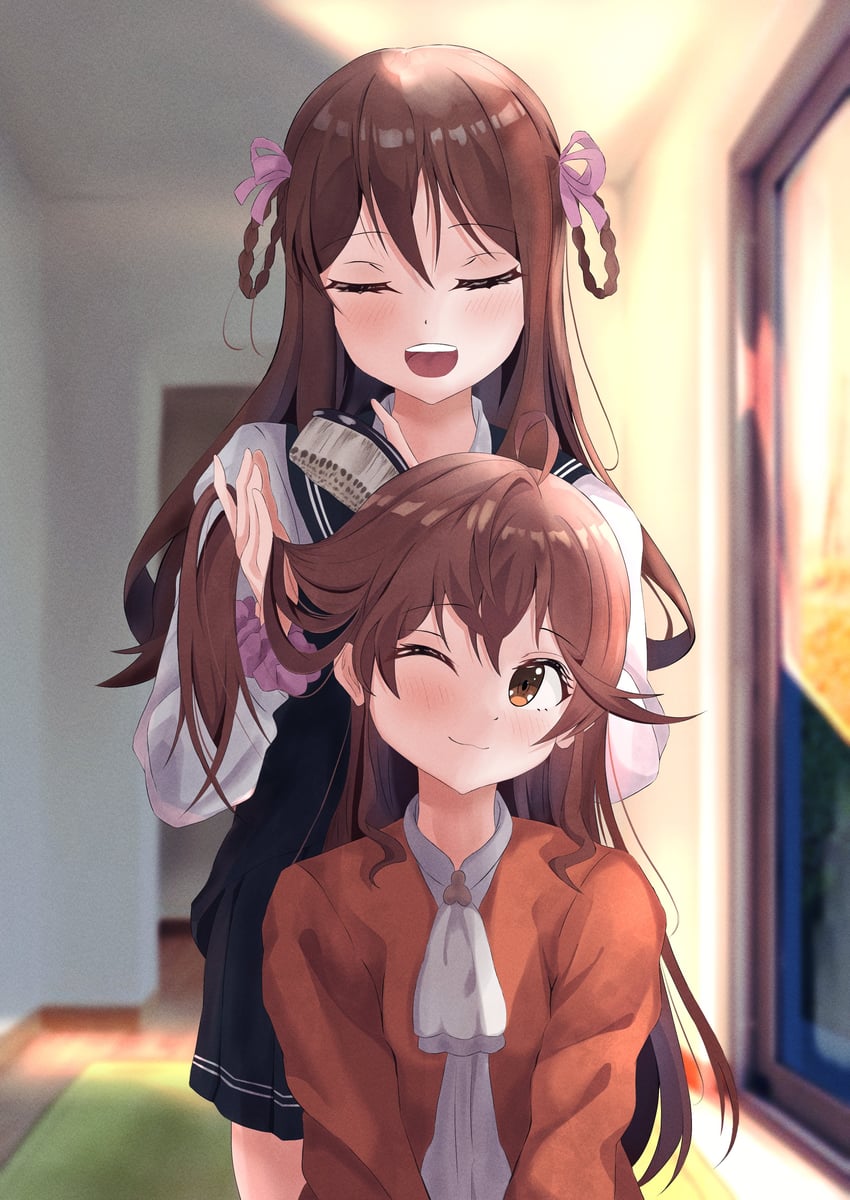 tachikawa ayaka and toda jun (22/7) drawn by yay_illust