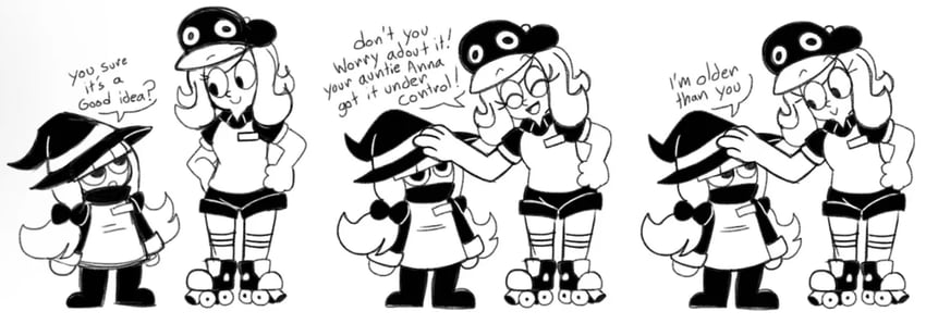 lucy and anna (original and 1 more) drawn by tinytoxicwaste101