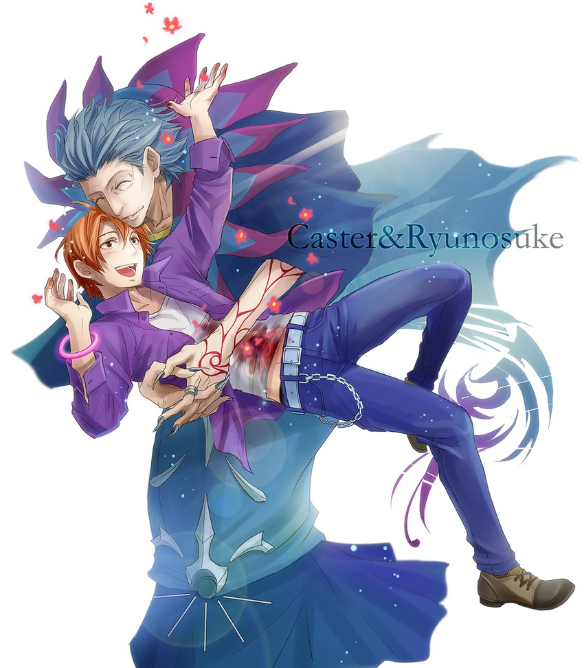 gilles de rais and uryuu ryuunosuke (fate and 1 more) drawn by hitohana