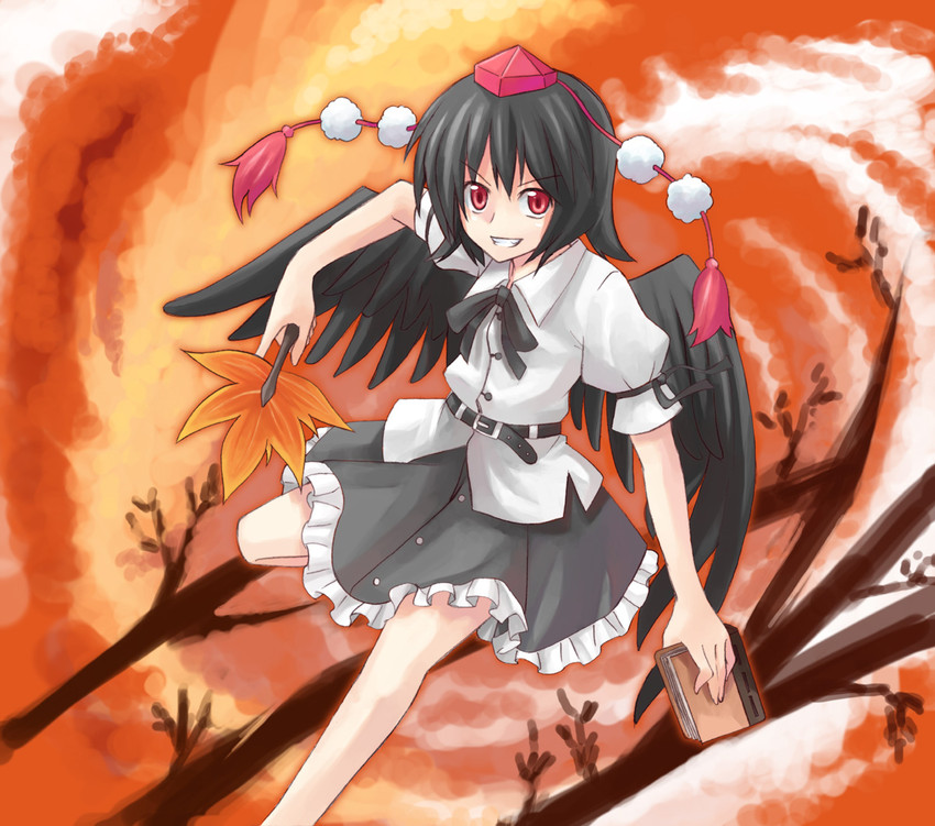shameimaru aya (touhou) drawn by yuuta_(tokoton_hirune_hiyori)