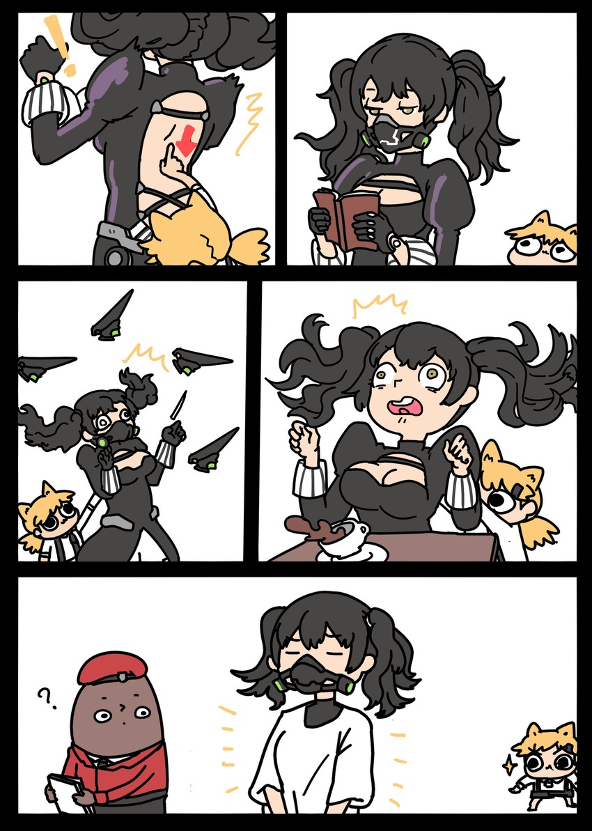 commander, idw, and scarecrow (girls' frontline) drawn by afei_(sfma3248)