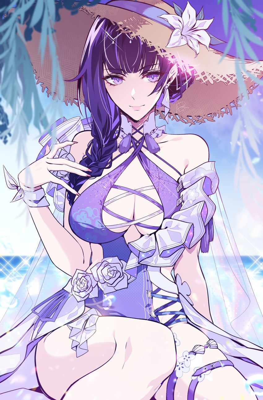 raiden mei (honkai and 1 more) drawn by aer007580