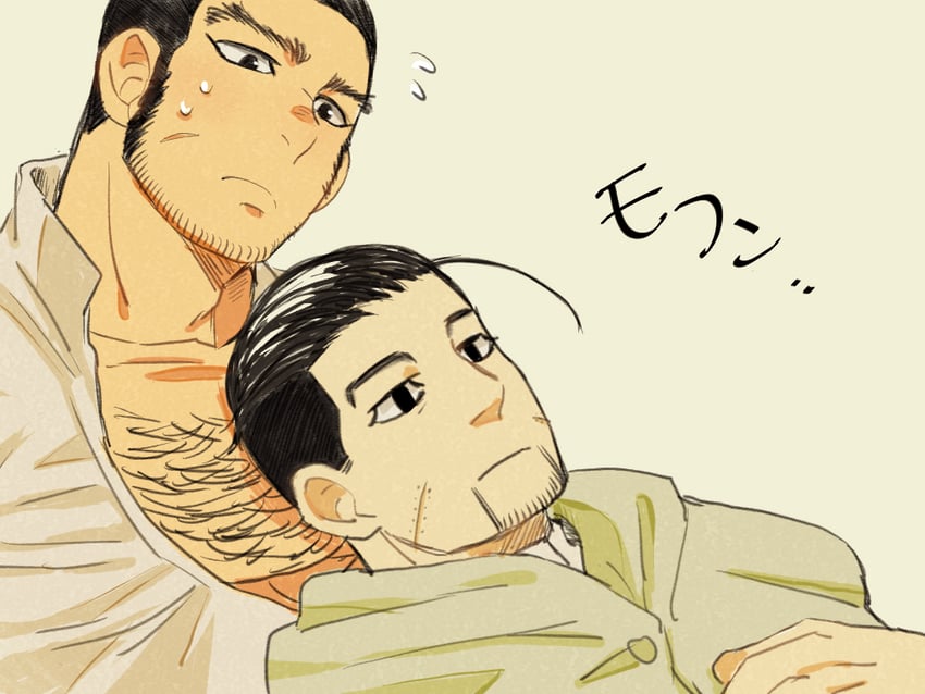 ogata hyakunosuke and tanigaki genjirou (golden kamuy) drawn by souda_(sosoda)