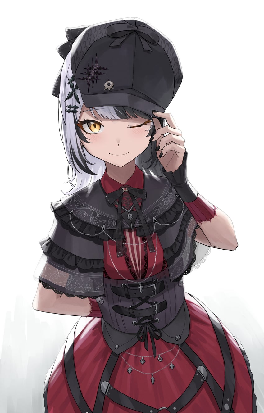 shiori novella (hololive and 1 more) drawn by vakuuberi
