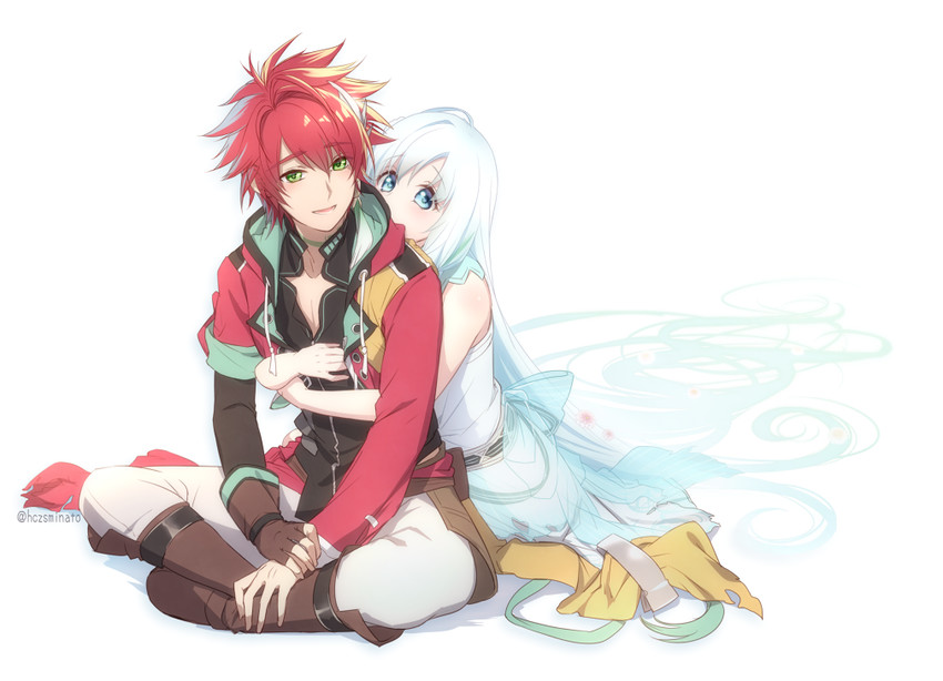eve and sud (yuukyuu no tierblade -lost chronicle-) drawn by yuuna_minato