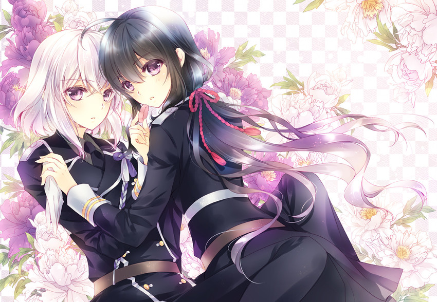 namazuo toushirou and honebami toushirou (touken ranbu) drawn by hayase_akira