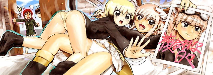 miyafuji yoshika, erica hartmann, minna-dietlinde wilcke, and hanna-justina marseille (world witches series and 2 more) drawn by hosoinogarou