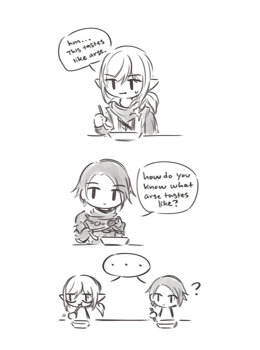 estinien varlineau and zero (final fantasy and 1 more) drawn by gottaeateggs