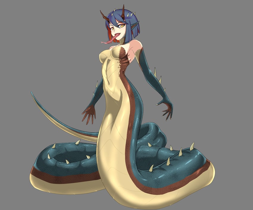 king cobra (godzilla and 1 more) drawn by ark_line