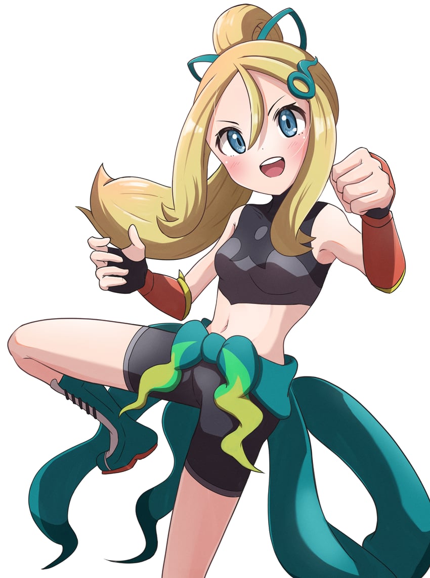 korrina (pokemon and 1 more) drawn by rono_(lethys)