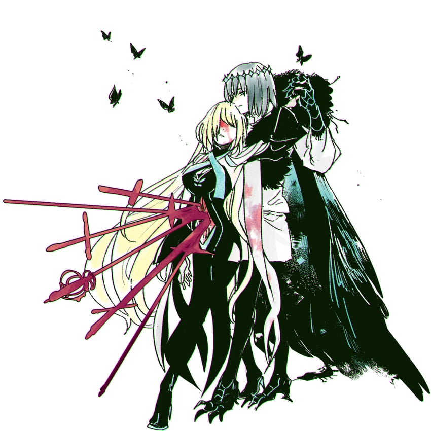 morgan le fay and oberon (fate and 1 more) drawn by nobicco