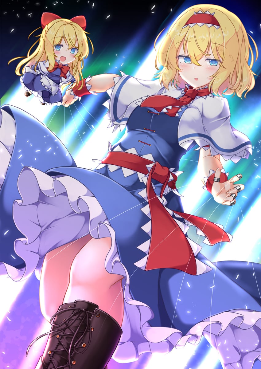 alice margatroid and shanghai doll (touhou) drawn by aka_tawashi
