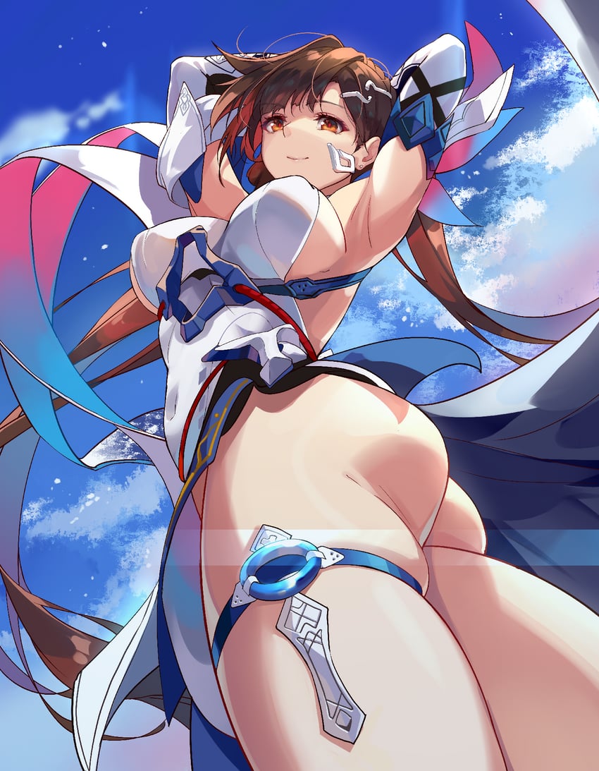 li sushang (honkai and 1 more) drawn by zomzomzomsauce
