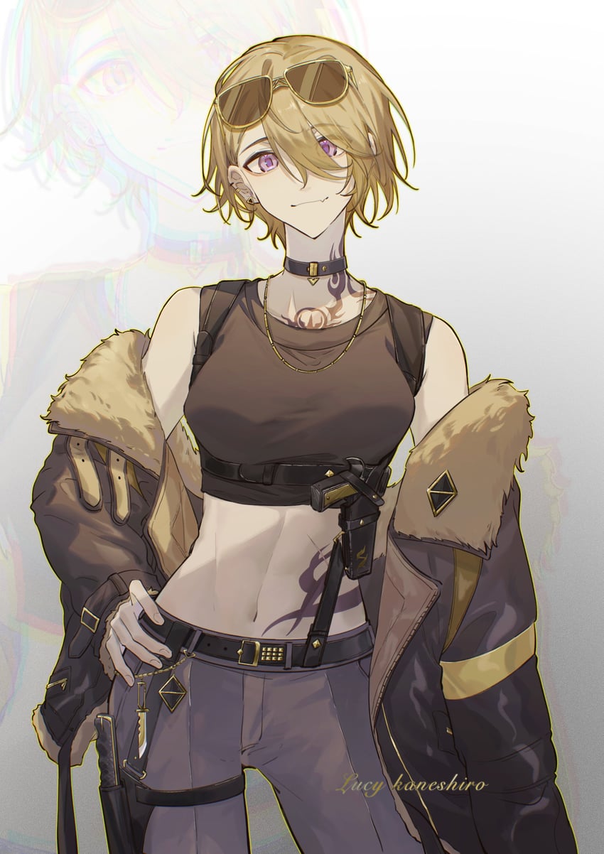 luca kaneshiro (nijisanji and 1 more) drawn by luzhi_er