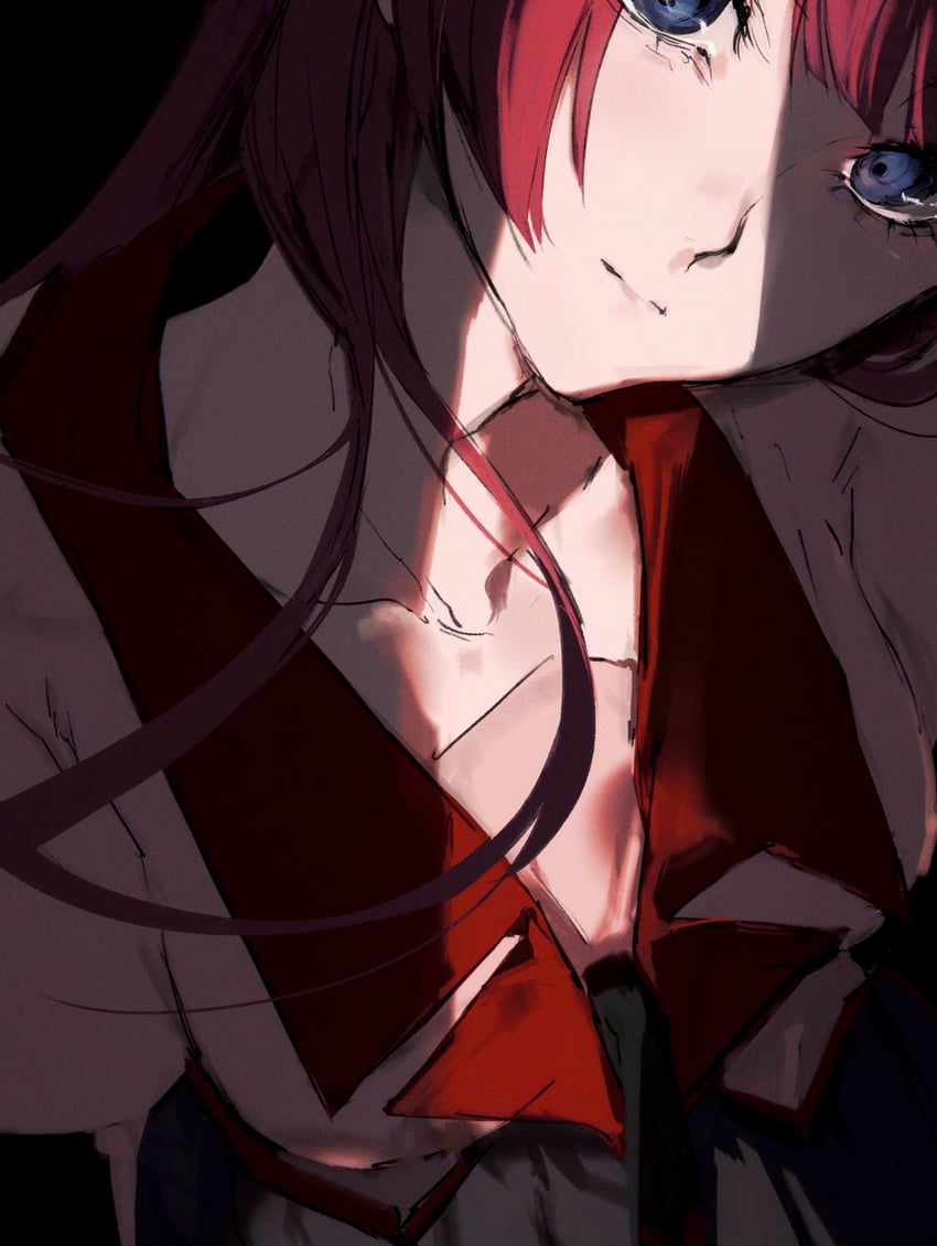 senjougahara hitagi (monogatari and 1 more) drawn by moku_(muooku)