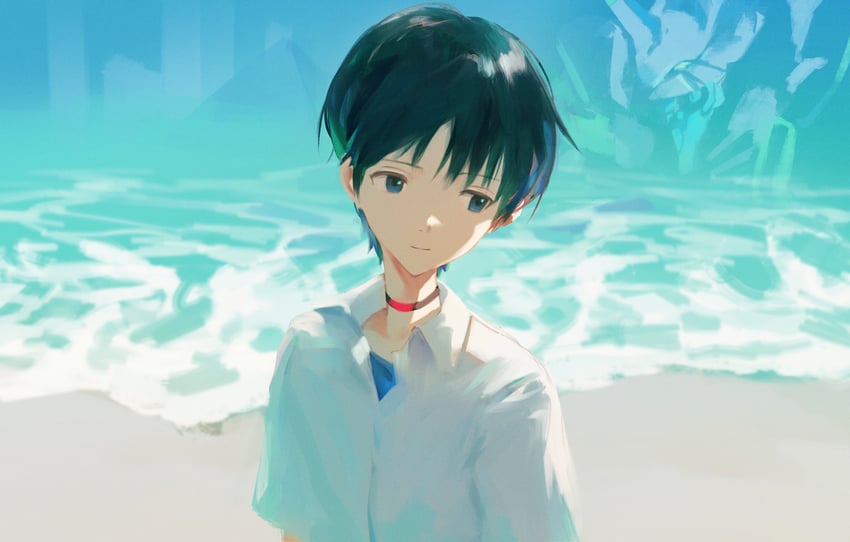 ikari shinji and eva 01 (neon genesis evangelion and 1 more) drawn by 7ife