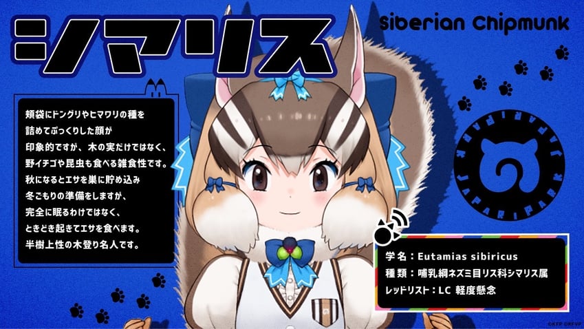 siberian chipmunk (kemono friends and 1 more) drawn by yoshizaki_mine