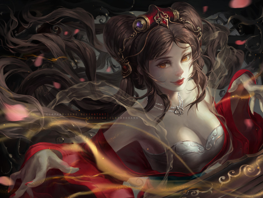 sona and guqin sona (league of legends) drawn by claparo