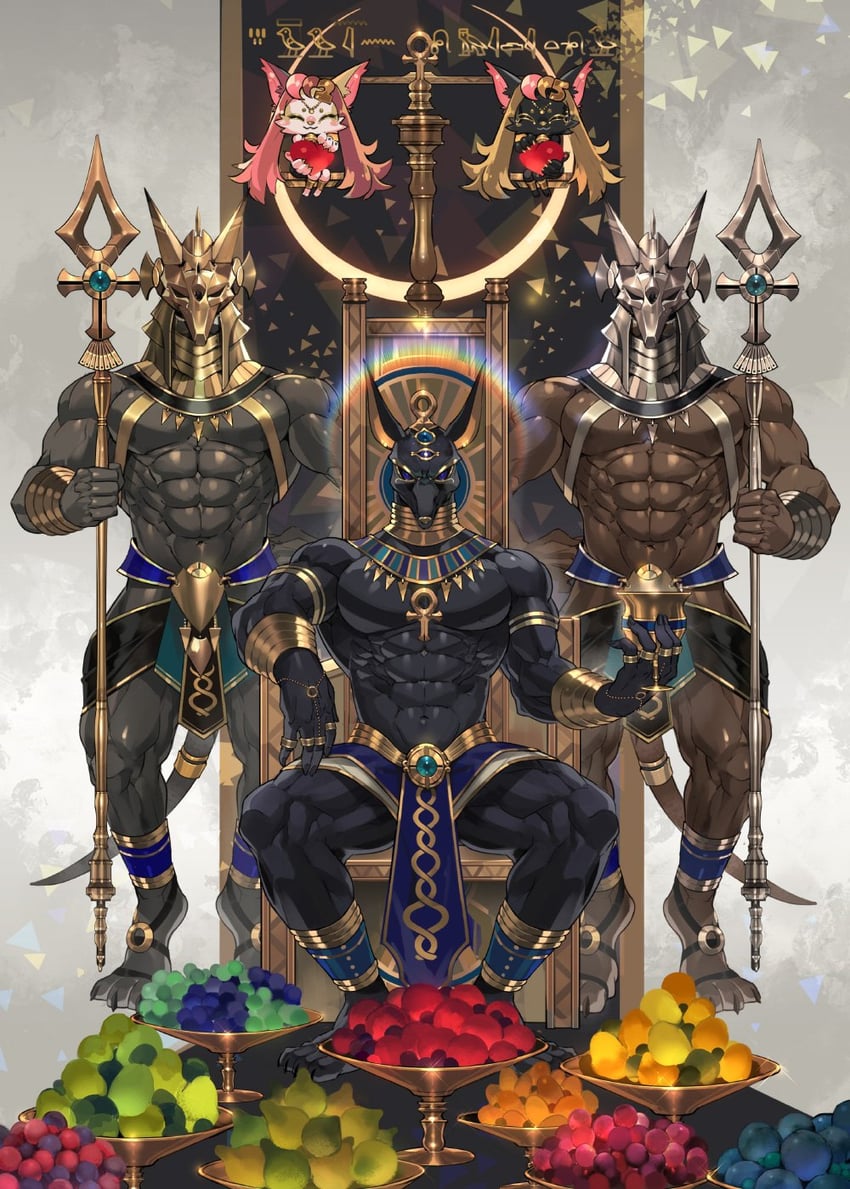 anubis (original and 1 more) drawn by nikism