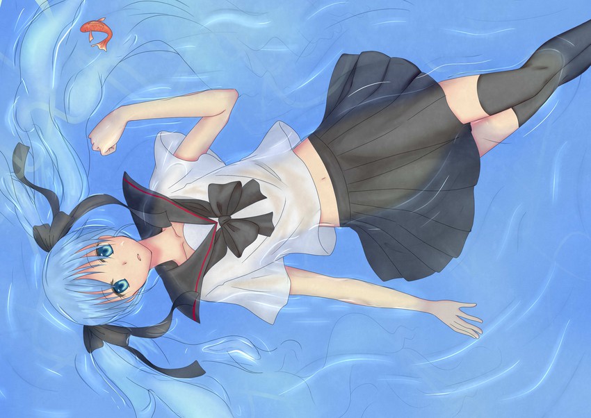 hatsune miku and bottle miku (vocaloid) drawn by renkon_no_ana